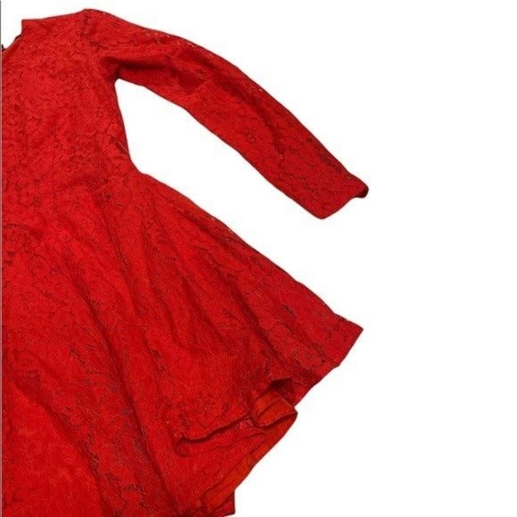H&M Red Lace Mini Dress - Picture 5 of 10